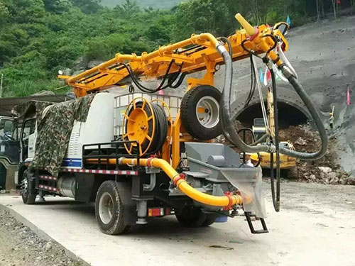 噴射混凝土機(jī)械手施工